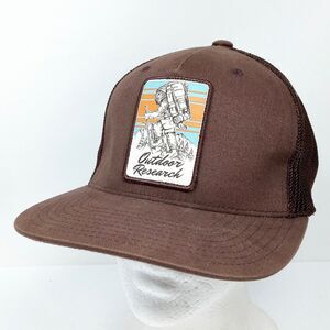 Outdoor Research Hat Cap Snap Back Trucker Mesh Patch Hiking Backpacker